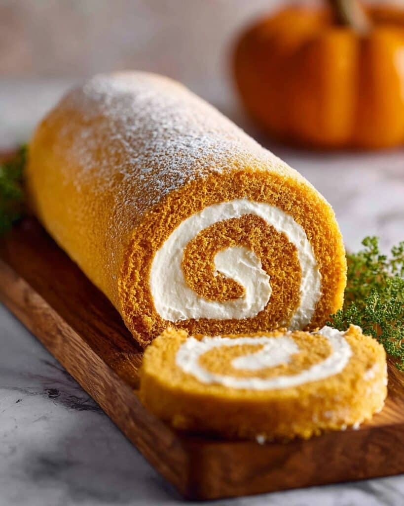 Classic Pumpkin Roll with Creamy Filling Recipe