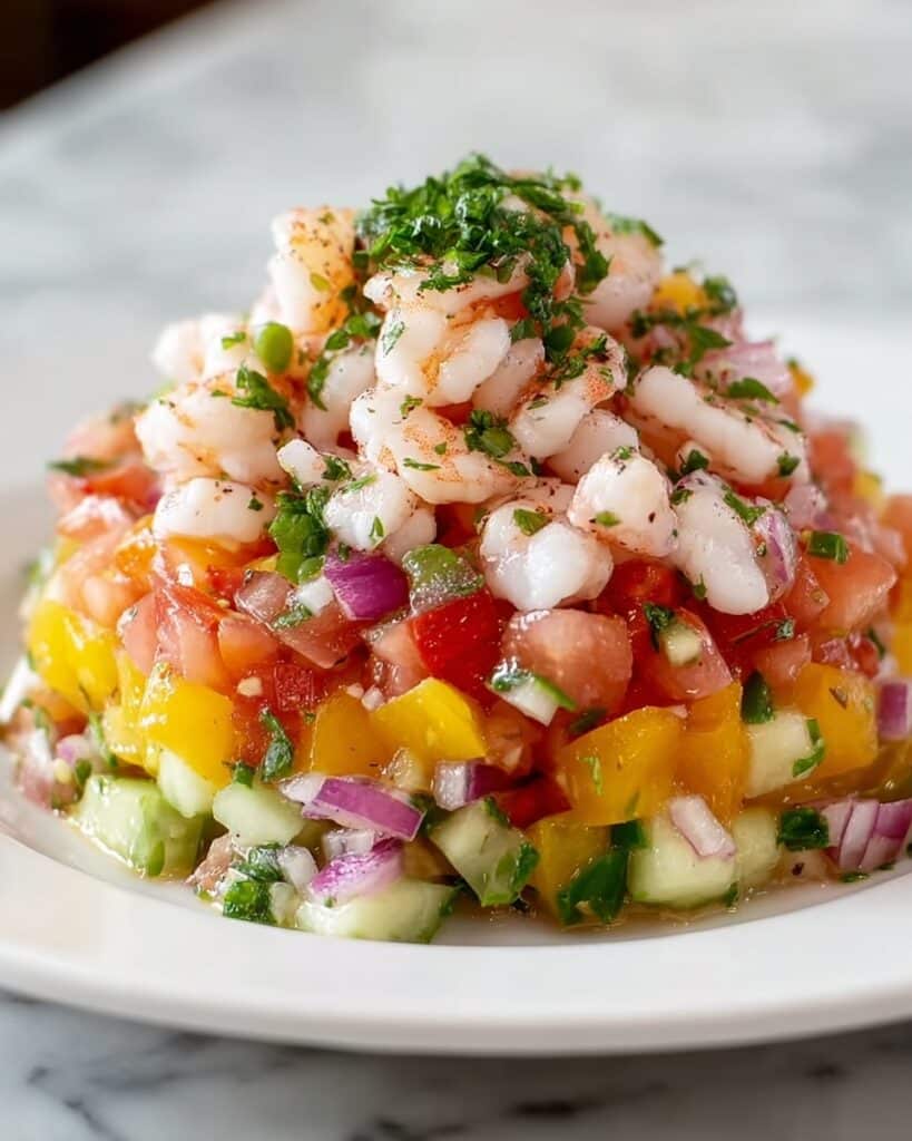 Avocado Salsa Shrimp Salad Recipe