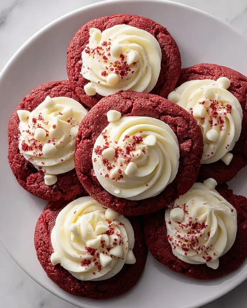Crumbl Red Velvet Cupcake Cookies Recipe