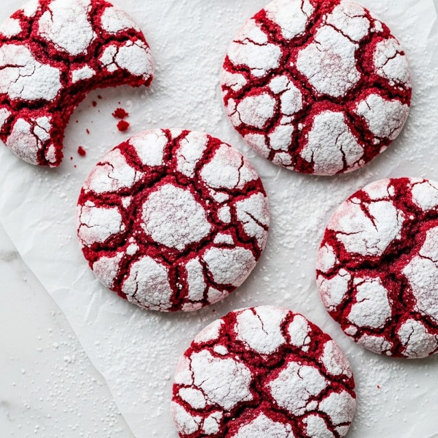 Red Velvet Crinkle Cookies Recipe
