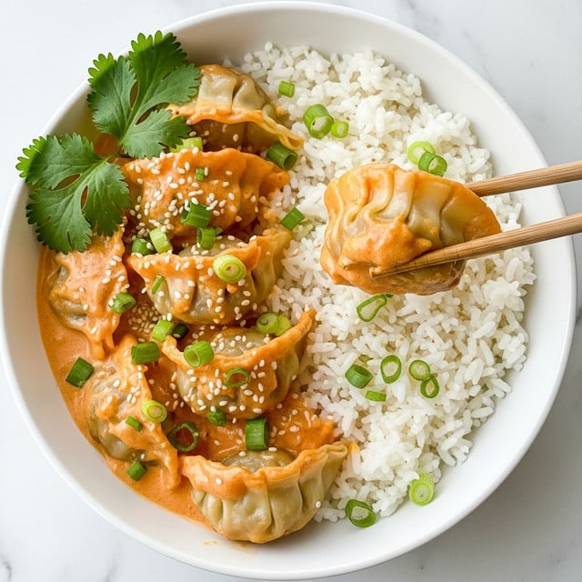 Viral One Pan Dumpling Bake with Coconut Curry Broth Recipe