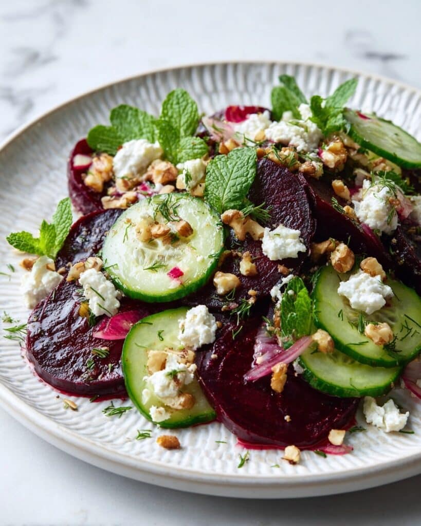 Beet Salad with Feta and Cucumbers Recipe