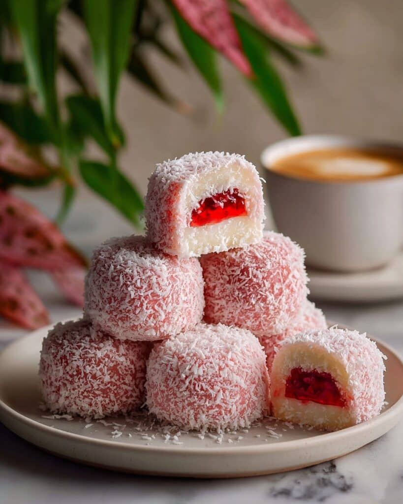 Strawberry Coconut Sponge Cakes Recipe