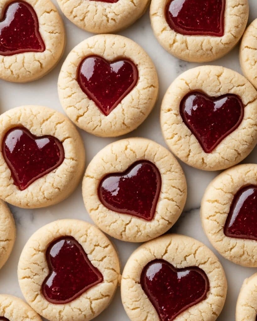 Thumbprint Heart Cookies Recipe