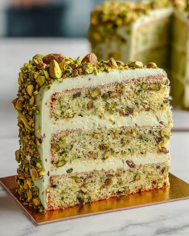 Pistachio Mascarpone Layer Cake Recipe