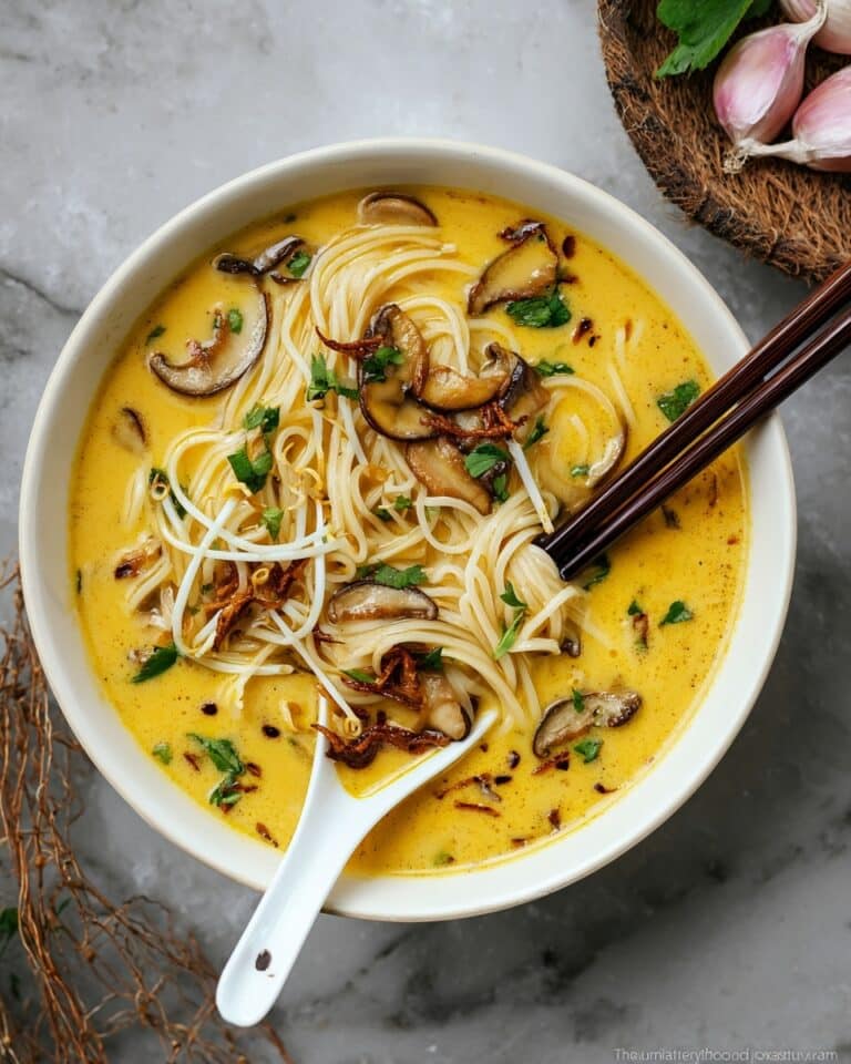 Vegan Peanut Satay Noodle Soup Recipe