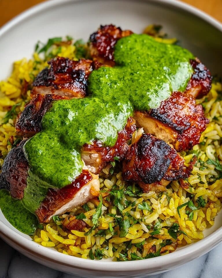 Peruvian Chicken and Rice with Green Sauce Recipe
