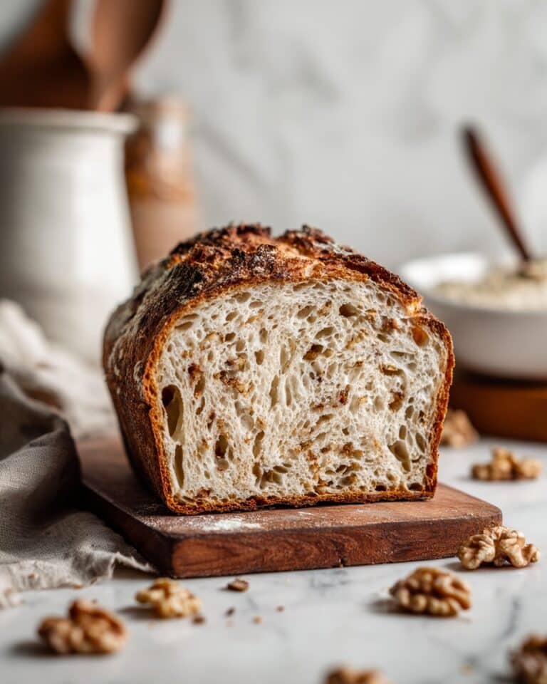 Honey Walnut Sourdough Bread Recipe