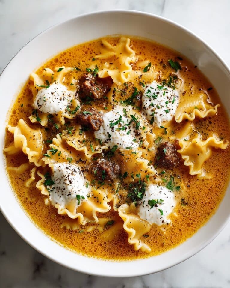 Creamy Alfredo Lasagna Soup Recipe