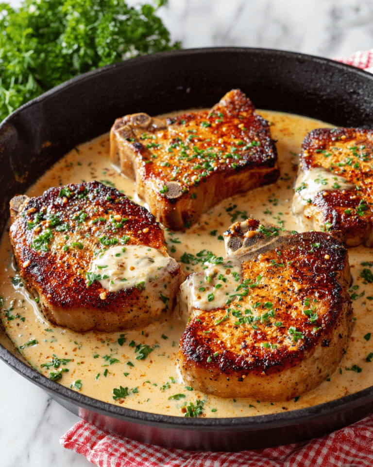 Irresistible Creamy Garlic Pork Chops (One-Pan) Recipe