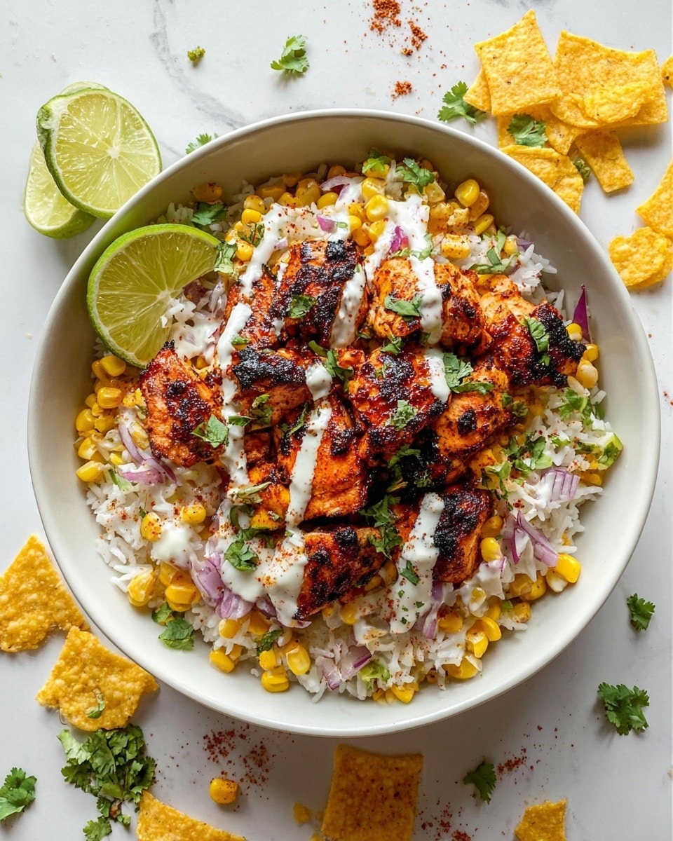 Street Corn Chicken Rice Bowl Recipe