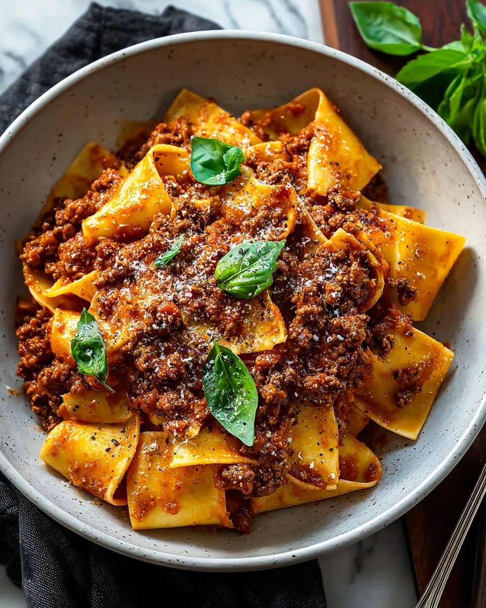 Authentic Pappardelle Bolognese Recipe