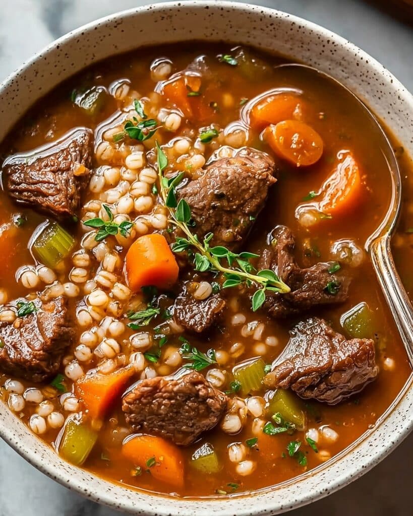 Hearty Beef and Barley Soup Recipe