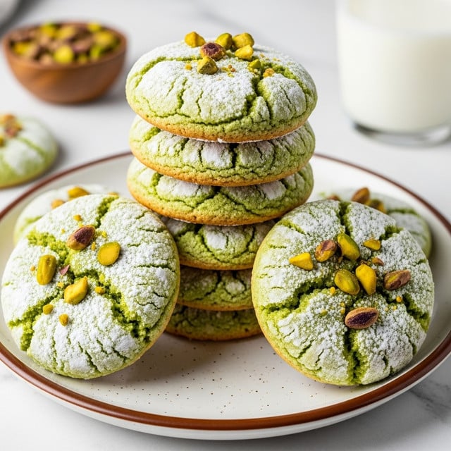 Green Pistachio Pudding Cookies Recipe