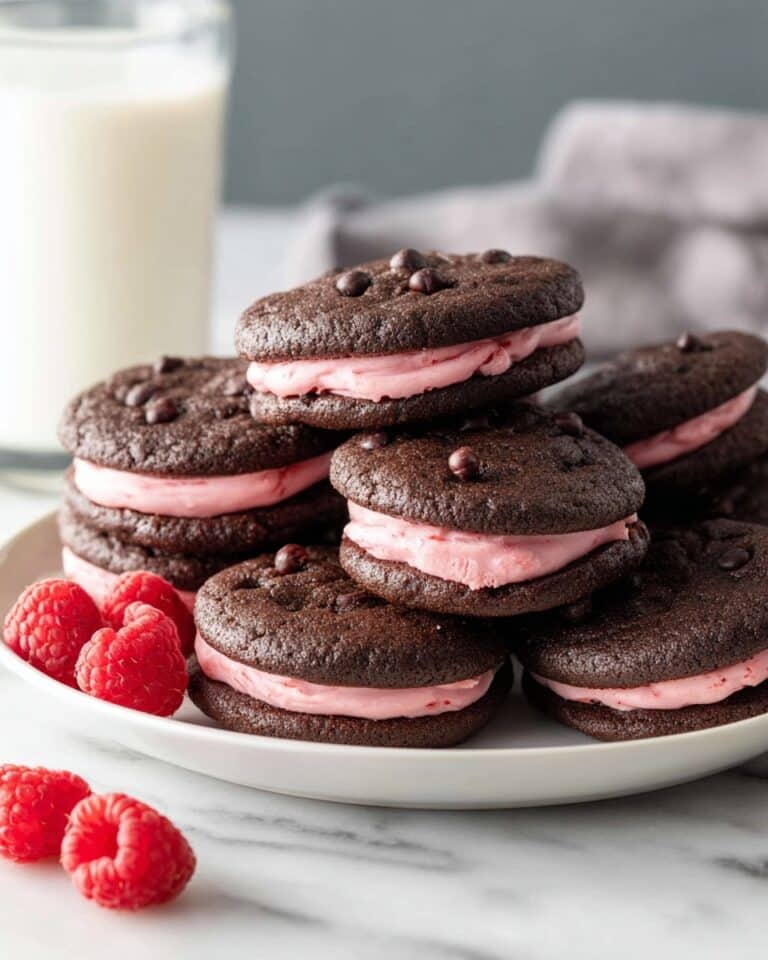 Chocolate Raspberry Sandwich Cookies Recipe