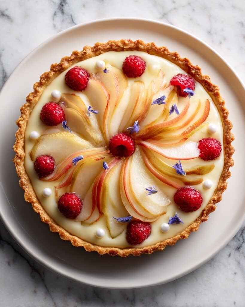 White Peach Mascarpone Tart Recipe