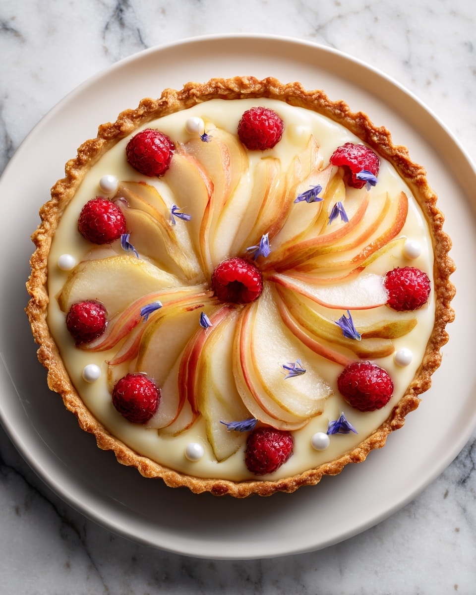 White Peach Mascarpone Tart Recipe
