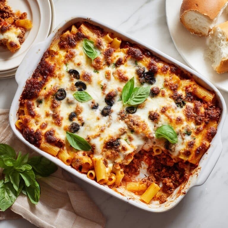 Healthy Baked Ziti with Kale & Mushrooms Recipe