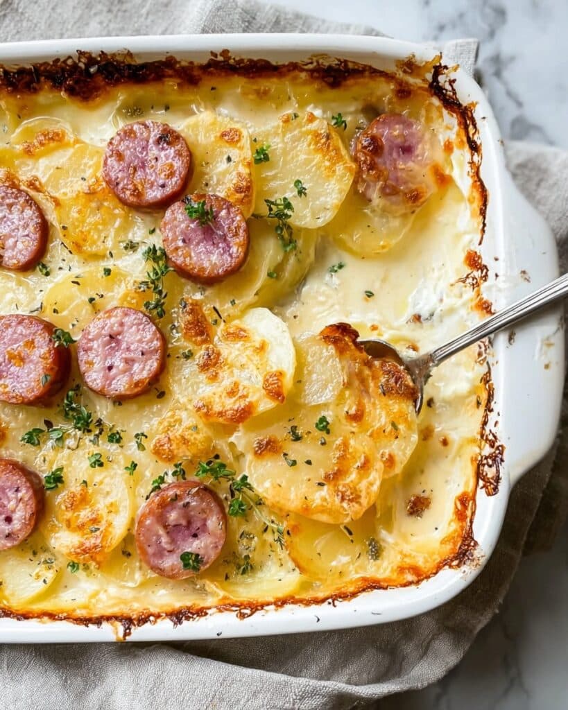 Creamy Scalloped Potatoes and Ham for Ultimate Comfort Food Recipe