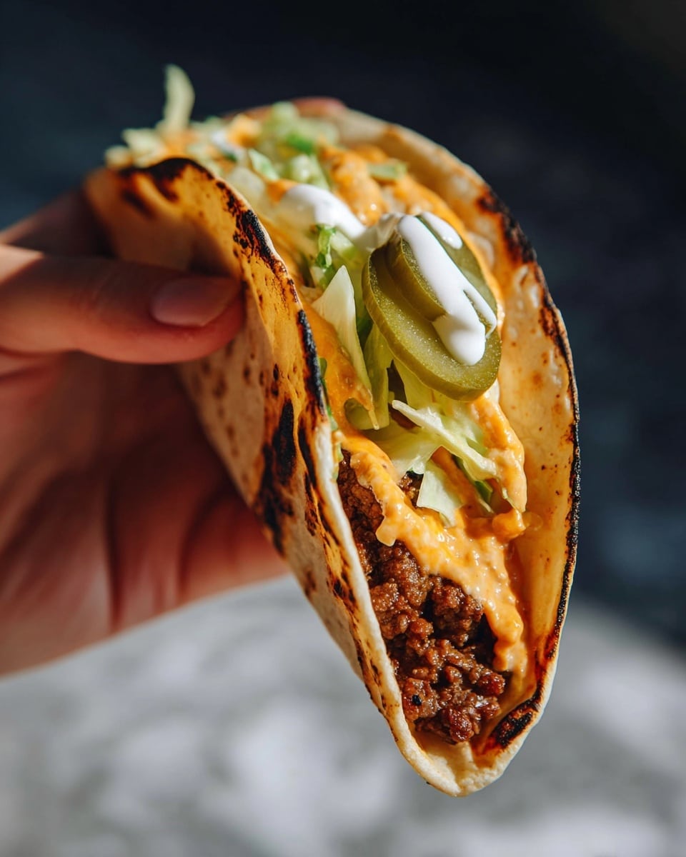 Easy Smash Burger Tacos Recipe