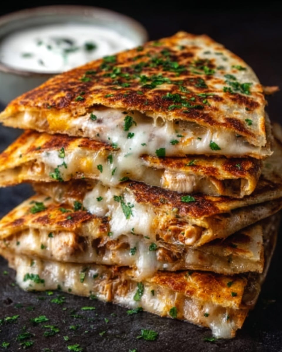 Cheesy Hot Honey Chicken Quesadillas Recipe