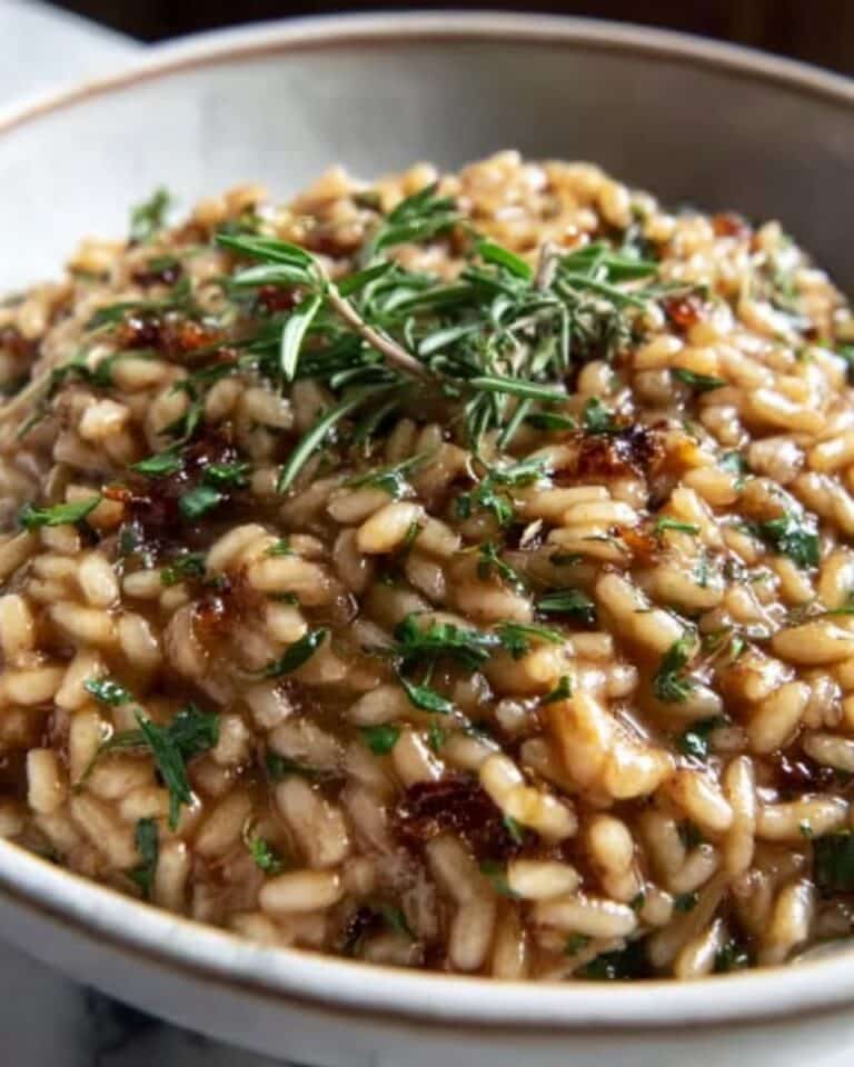 Creamy Garlic Parmesan Farro Bowl Recipe