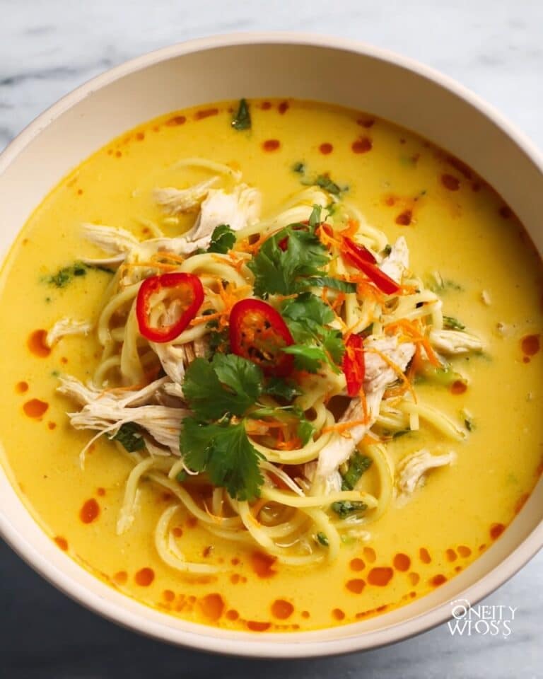 Creamy Coconut Chicken Ramen Soup Recipe