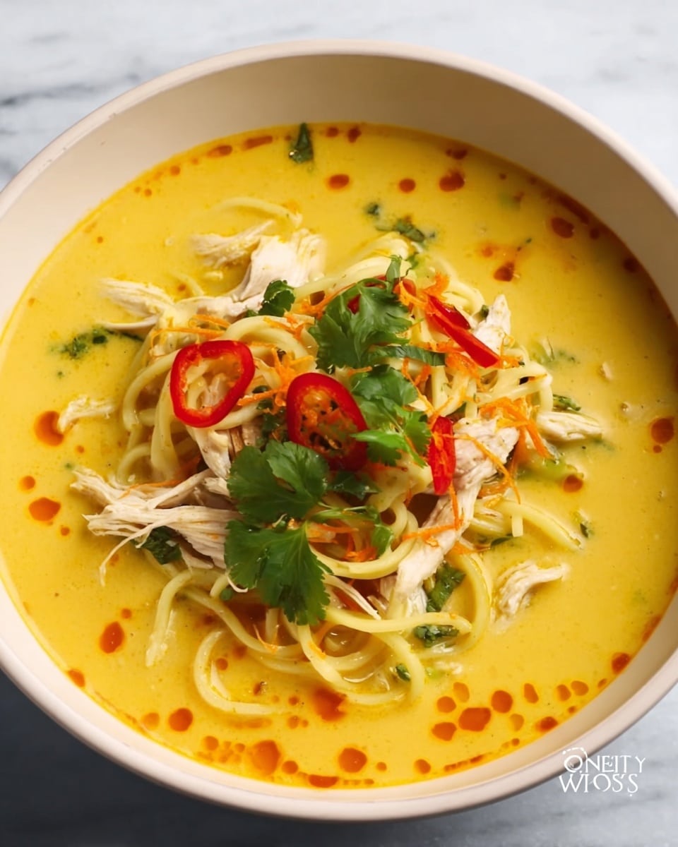 Creamy Coconut Chicken Ramen Soup Recipe