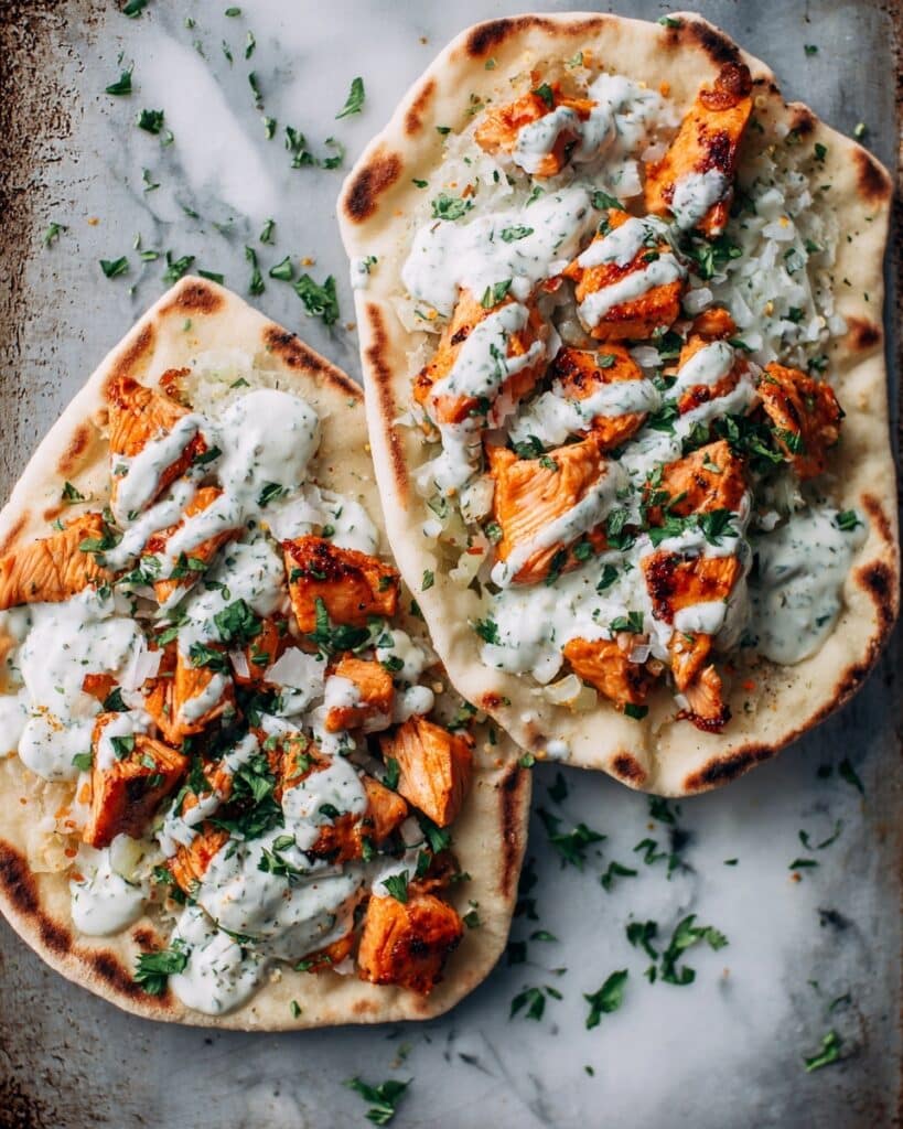 Sheet Pan Chicken Pitas with Herby Ranch Recipe