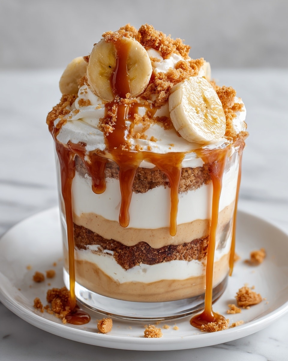 Decadent Biscoff Banana Pudding with Rich Caramel Sauce: An Incredible 7-Layer Dessert Recipe