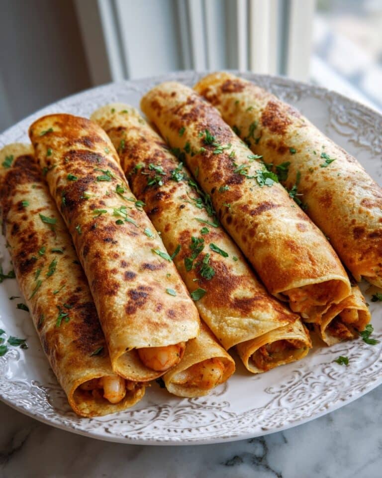 Crispy Crab and Shrimp Queso Taquitos Recipe