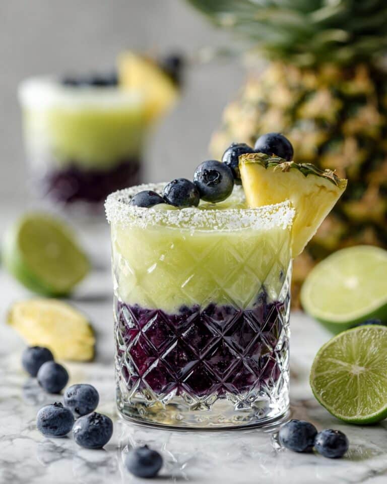 Fruity & Refreshing Pineapple Blueberry Margarita Recipe