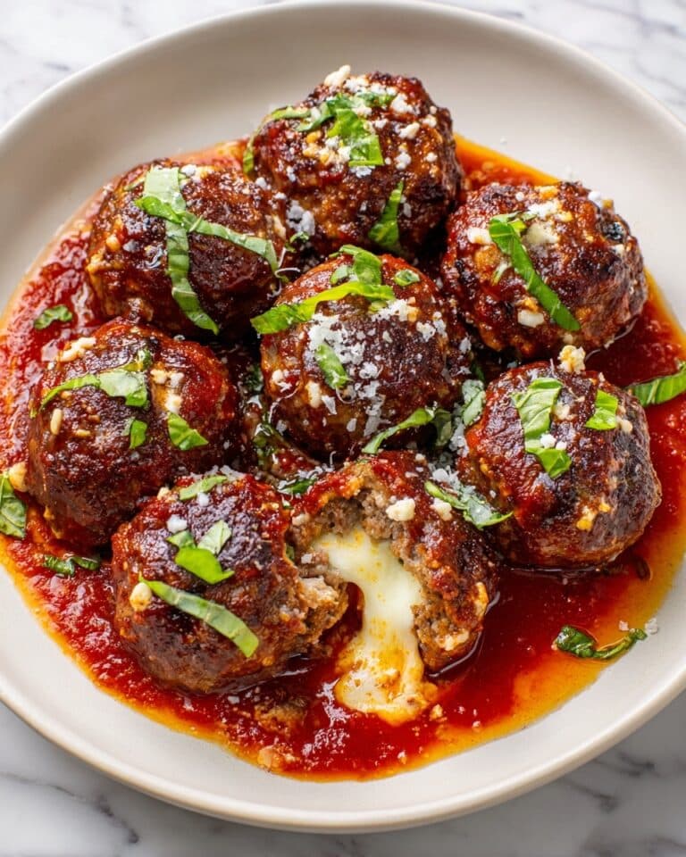 Burrata-Stuffed Meatballs with Marinara Sauce Recipe