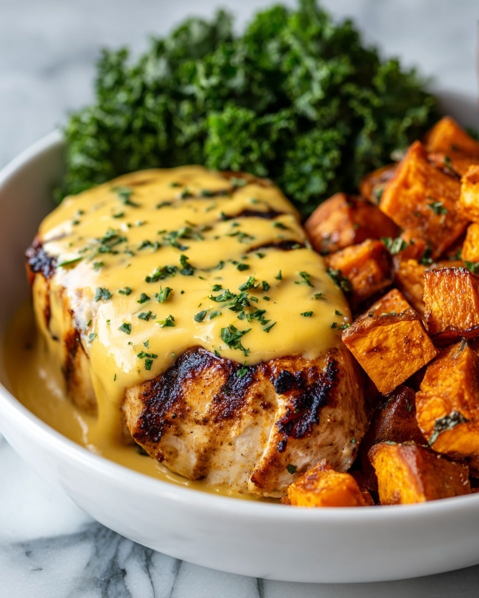 Easy Maple Dijon Chicken Bowl with Sweet Potatoes Recipe
