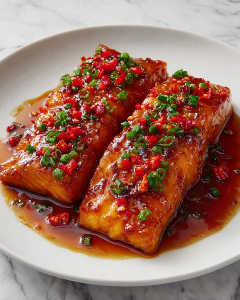 Honey Garlic Glazed Salmon Recipe