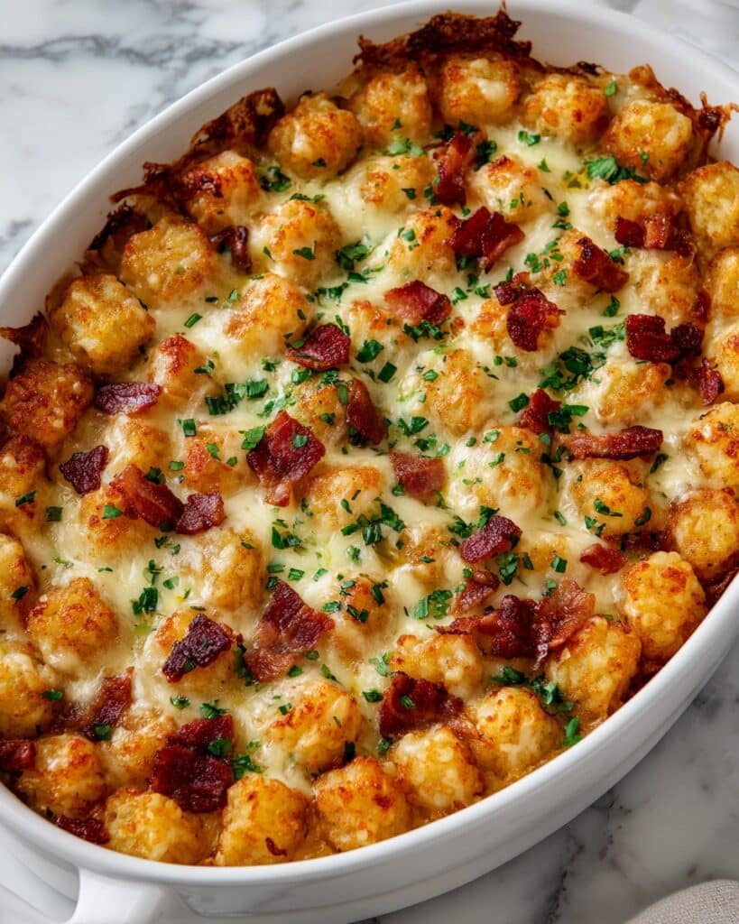 Cracked Out Chicken Tater Tot Casserole Recipe
