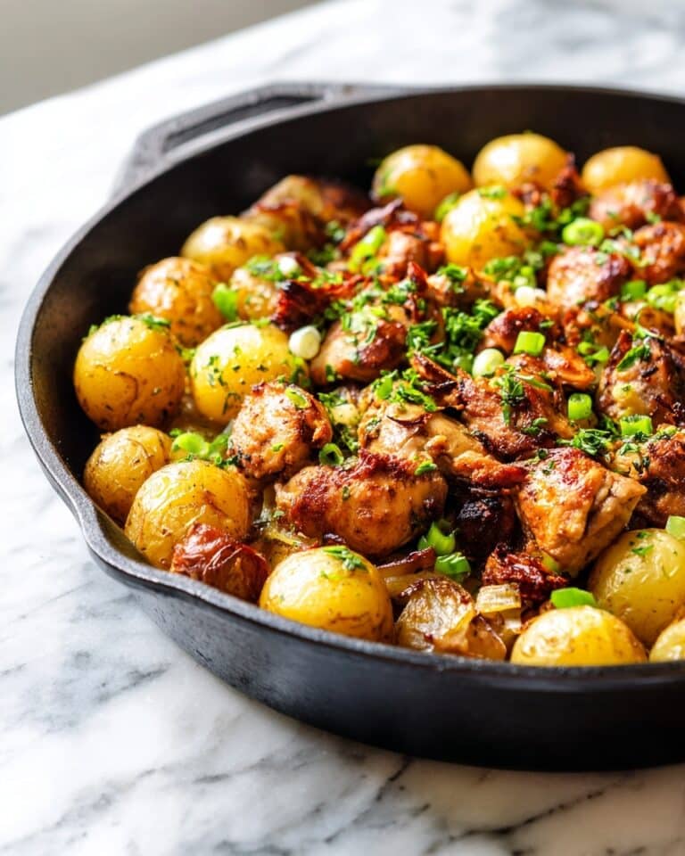 German Fried Potatoes with Chicken and Bacon Recipe