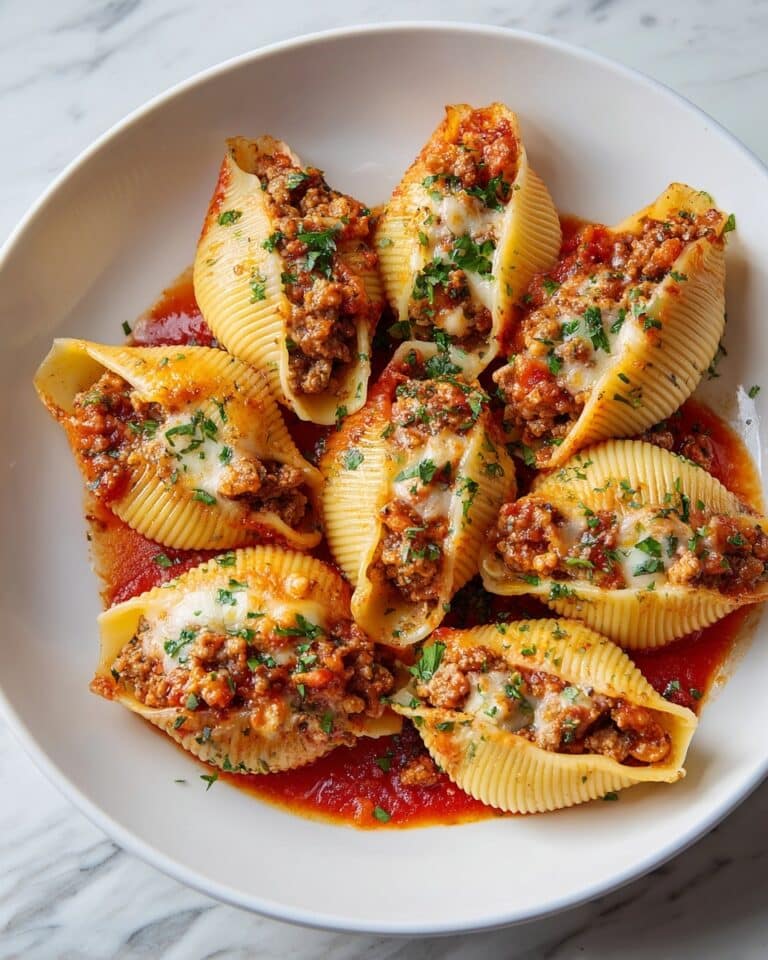 Stuffed Pasta Shells with Beef and Cheese Recipe