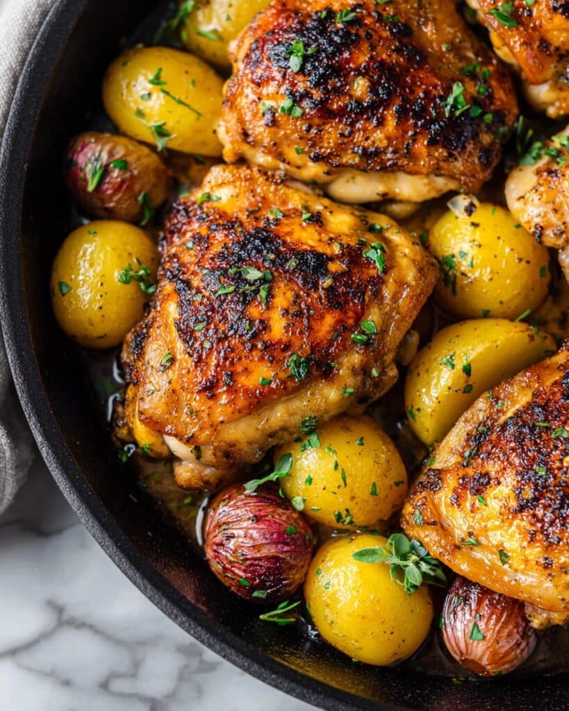 Easy One-Pan Herb Potato Chicken That Will Wow Your Taste Buds Recipe