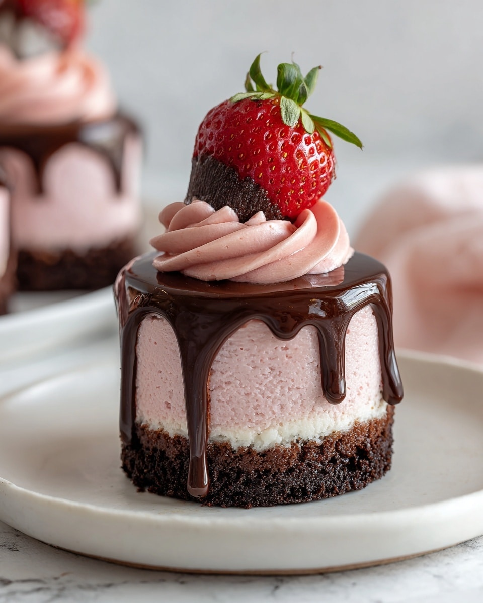 Chocolate-Covered Strawberry Mini Cakes Recipe