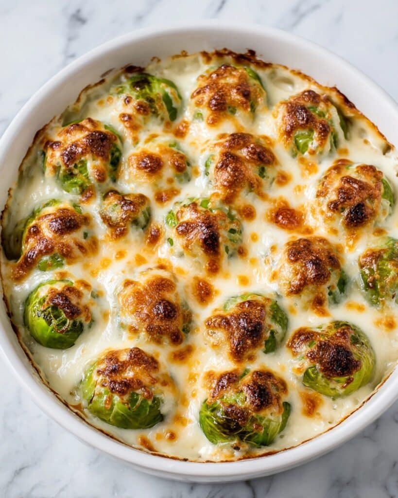 Cheesy Brussel Sprout Casserole Recipe