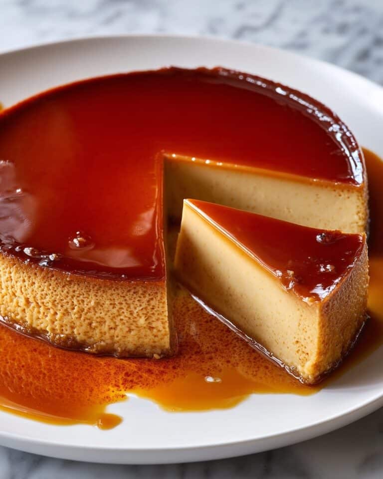 Puerto Rican Flan with Caramel Sauce Recipe