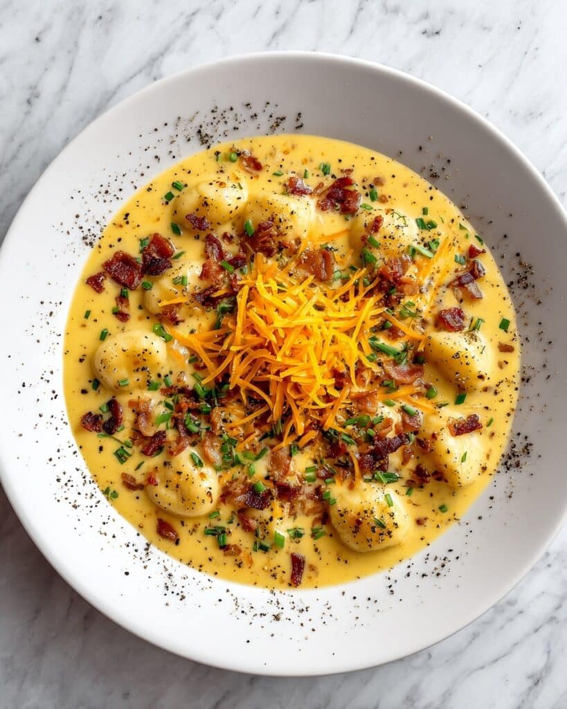 Bacon Cheddar Gnocchi Soup Recipe