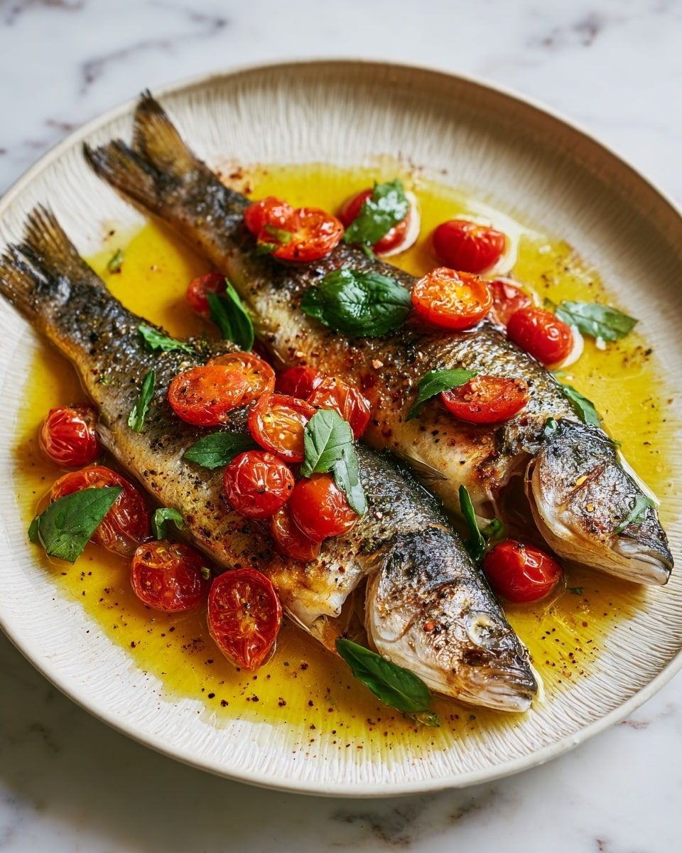 Pan-Seared Branzino with Tomato Confit Recipe