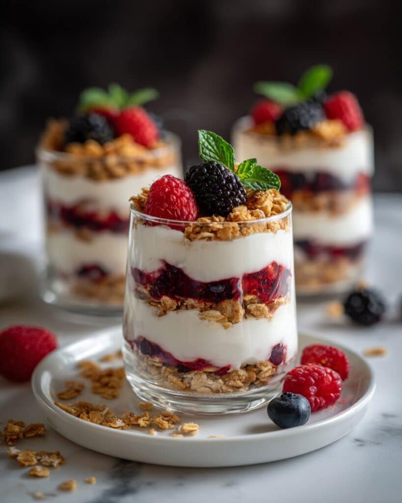 Homemade Yogurt Parfait With Berries Recipe