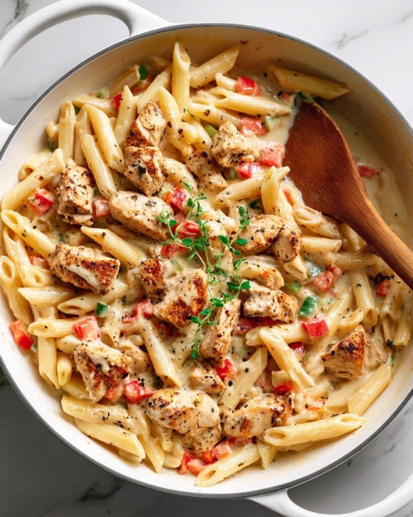 One Pot Creamy Cajun Chicken Pasta Recipe